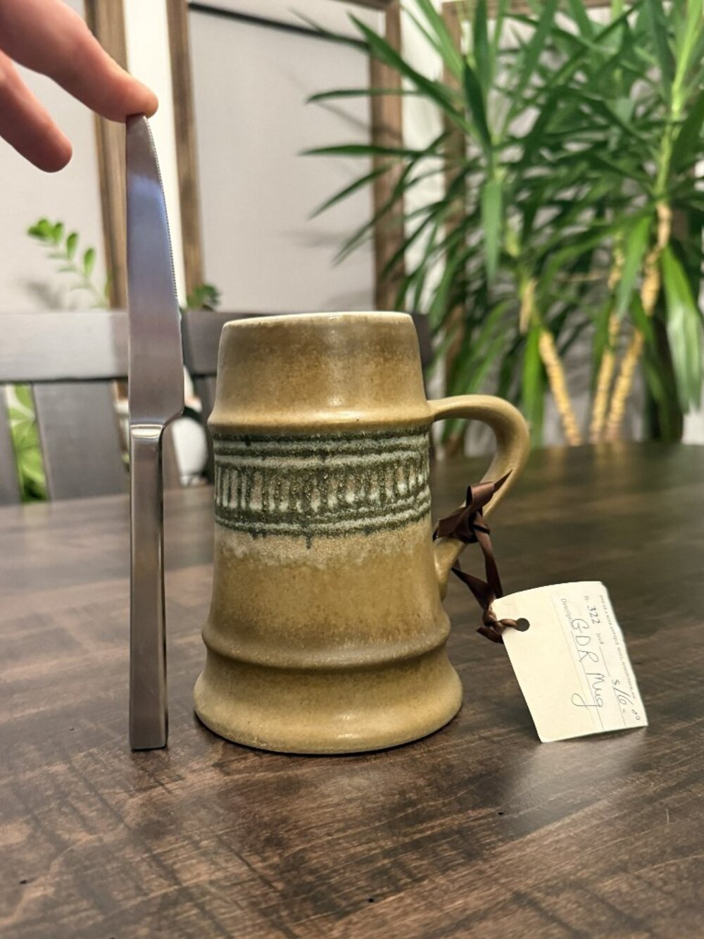 Antique Pottery - Large Mug/Stein